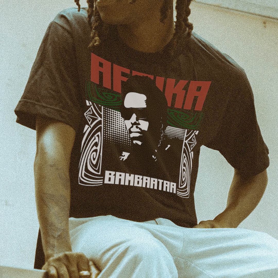Afrika Bambaataa "Perfect Beat" T-Shirt in Black