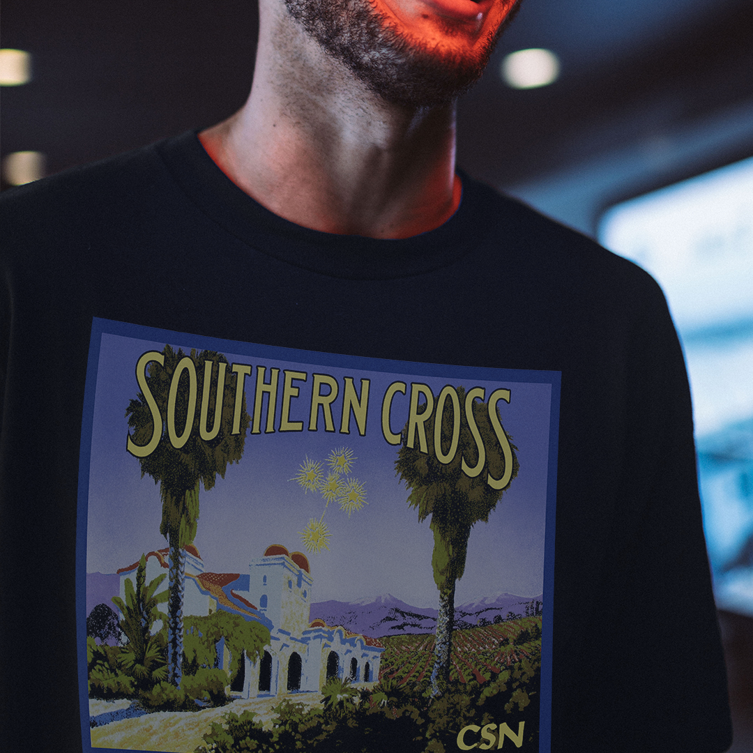 Crosby, Stills & Nash "Southern Cross" T-Shirt in Navy