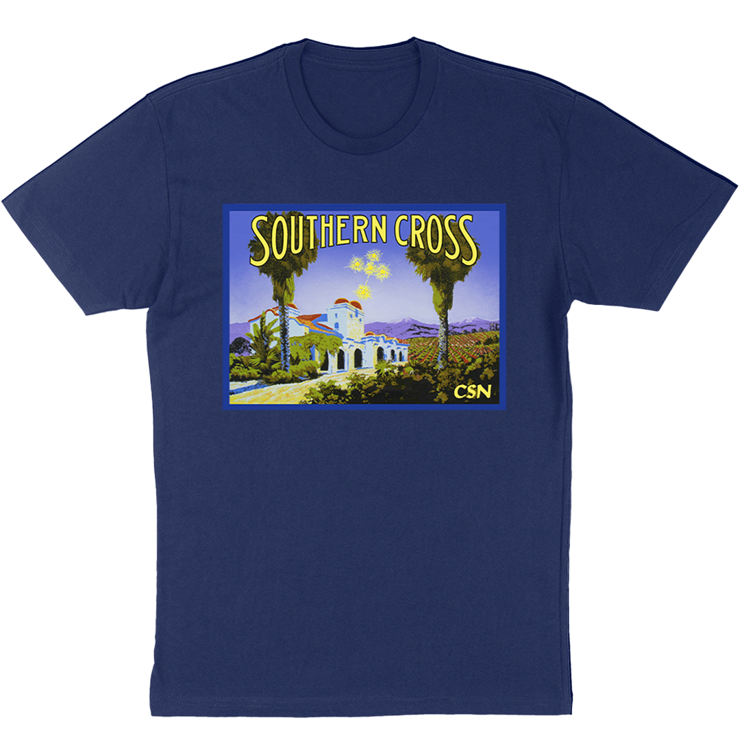 Crosby, Stills & Nash "Southern Cross" T-Shirt in Navy