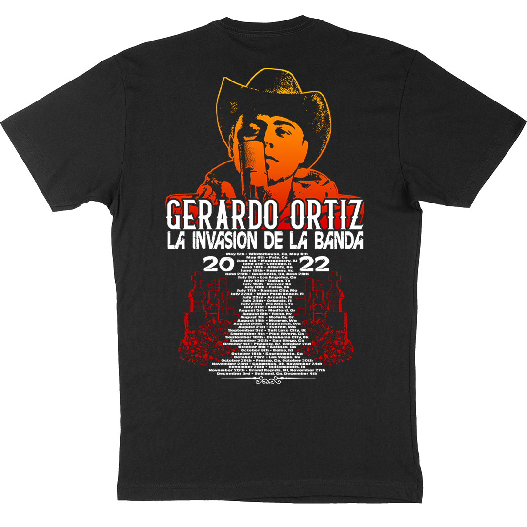 Gerardo Ortiz "Tour 2022 Roses Graves" T-Shirt
