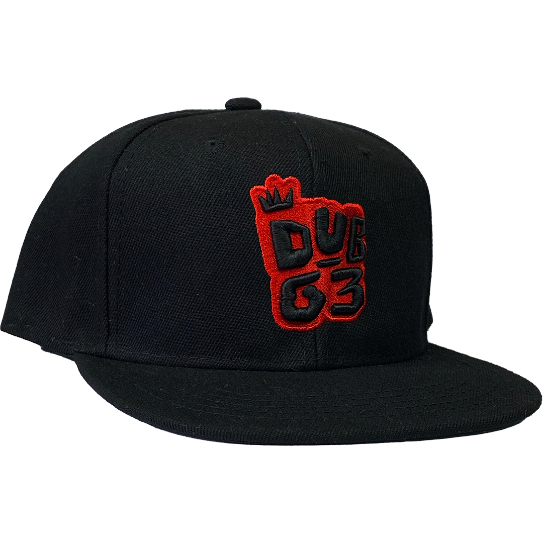 DubG3 "Logo Red" Snapback Hat
