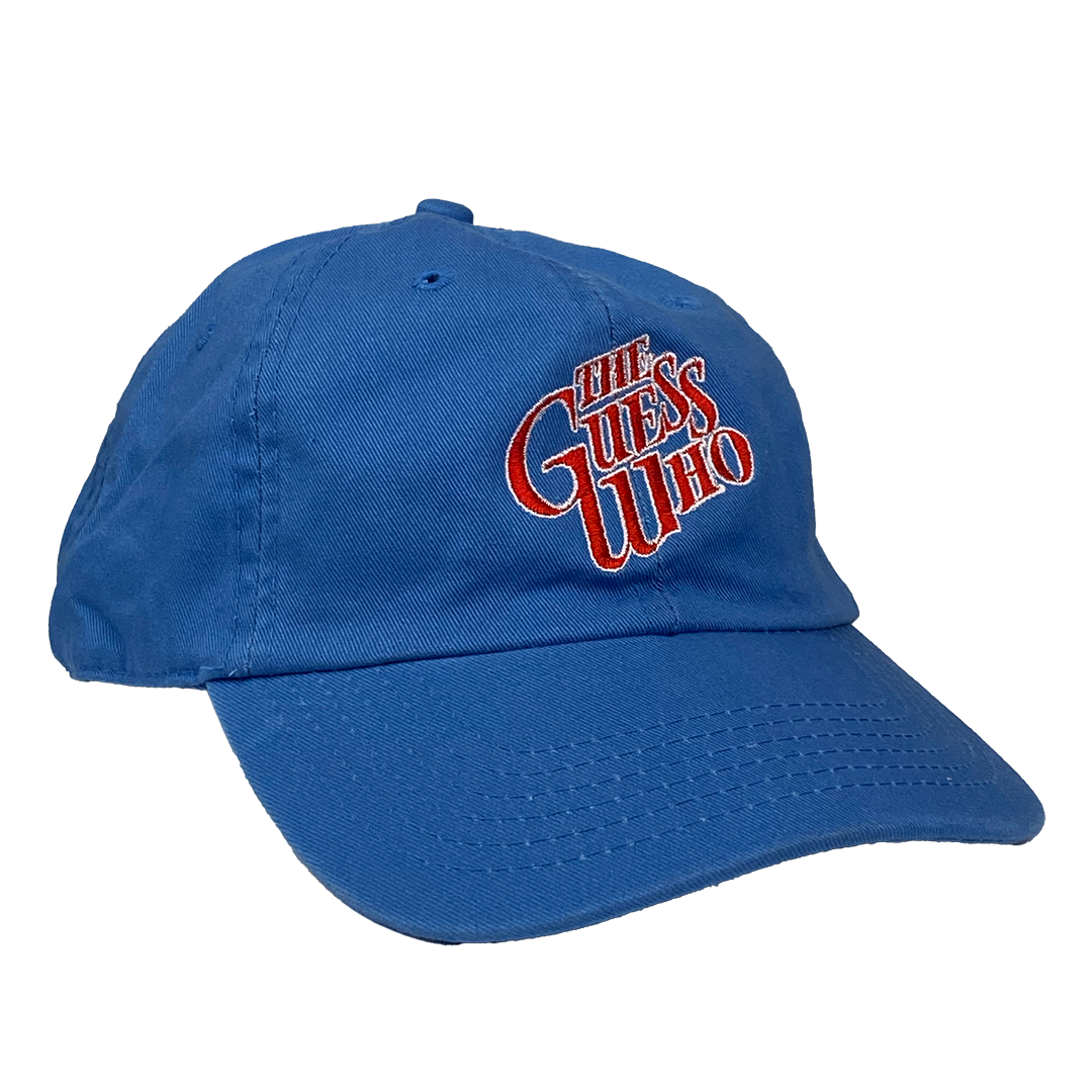 The Guess Who "Text Logo" Dad Hat in Blue