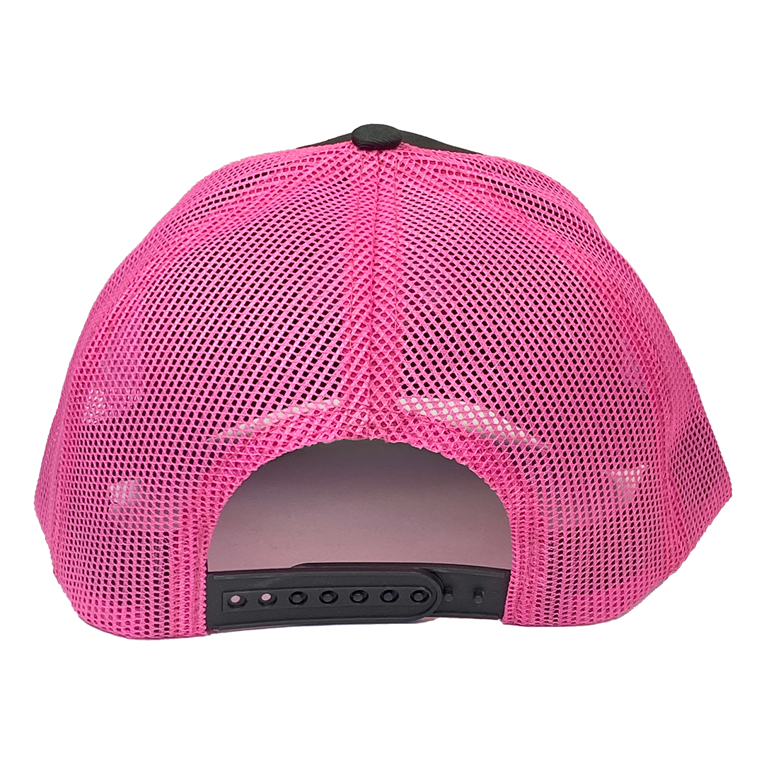 The Guess Who "Text Logo" Snapback Hat in Grey and Pink