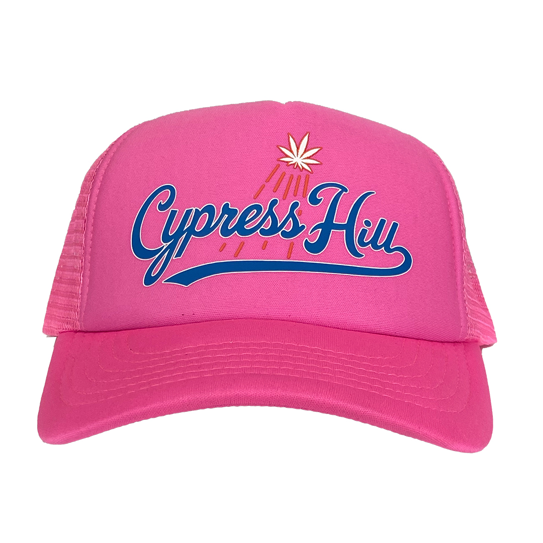 Cypress Hill "LA Blue" Trucker Hat in Pink