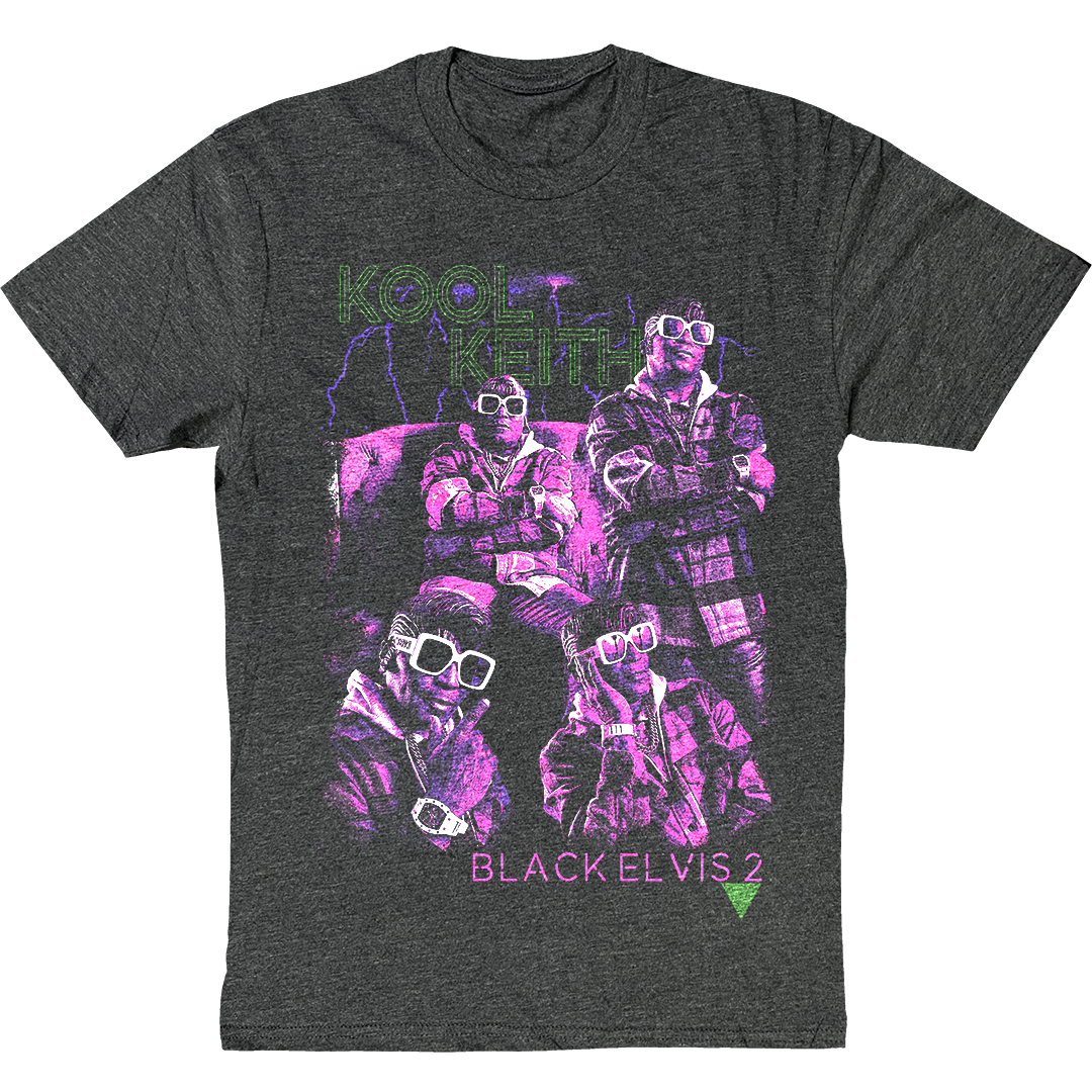 Kool Keith "Collage" T-Shirt in Charcoal Grey