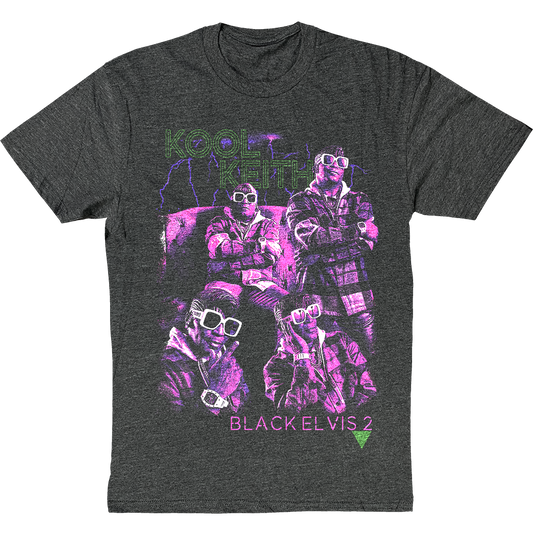 Kool Keith "Collage" T-Shirt in Charcoal Grey