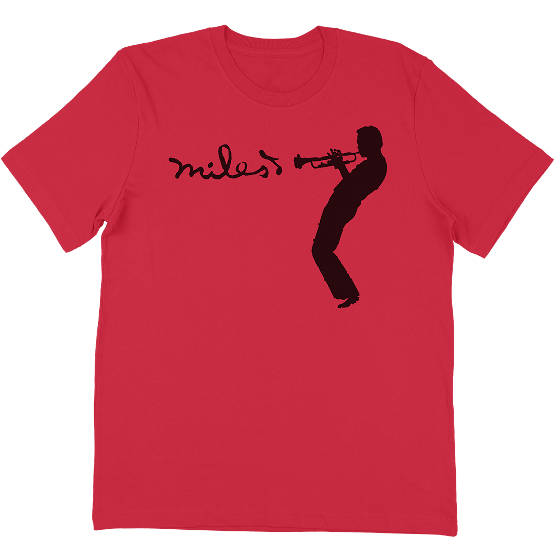 Miles Davis "Silhouette" T-Shirt In Red