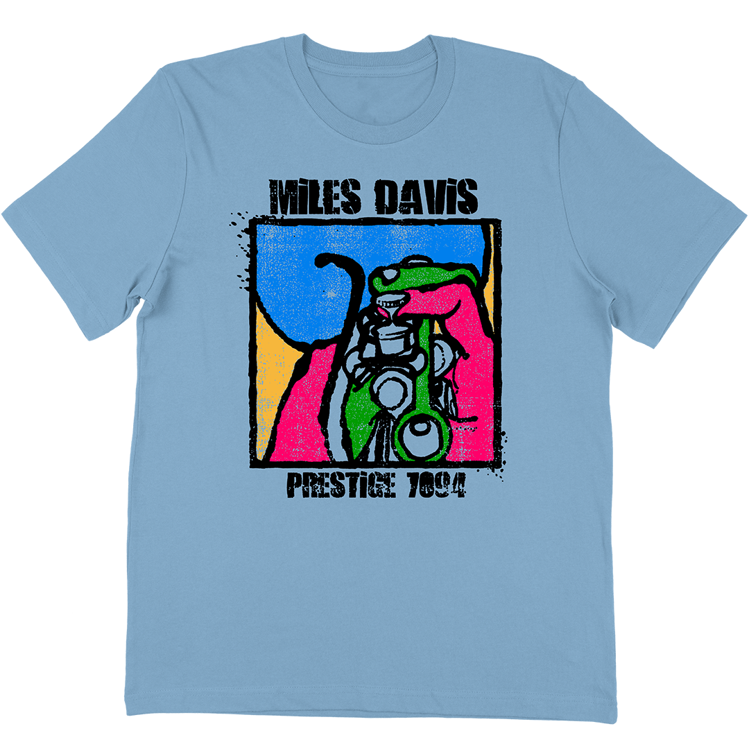 Miles Davis "Prestige 7094" T-Shirt In Light Blue