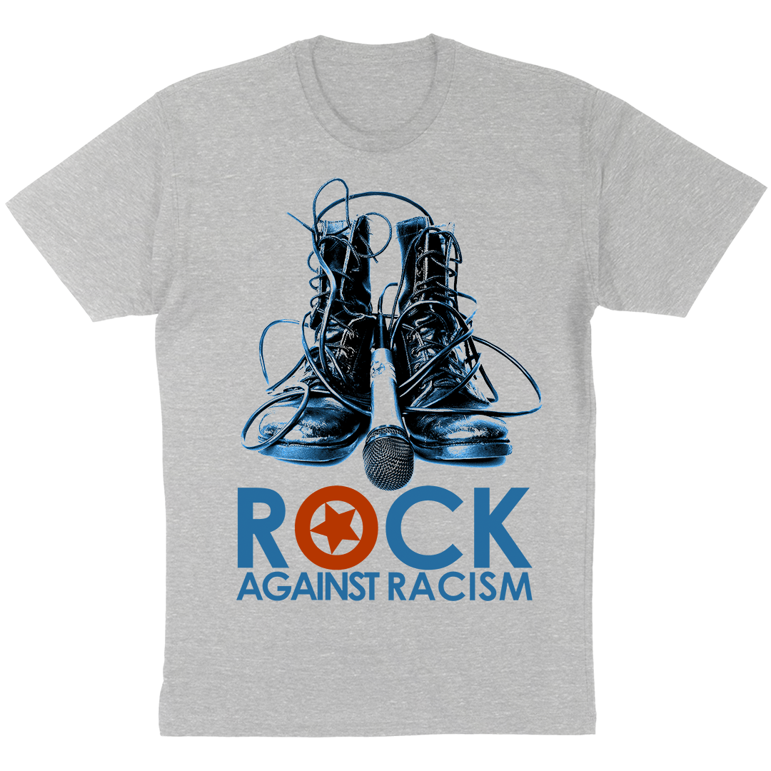 Rock Against Racism "Boots" T-Shirt in Heather White
