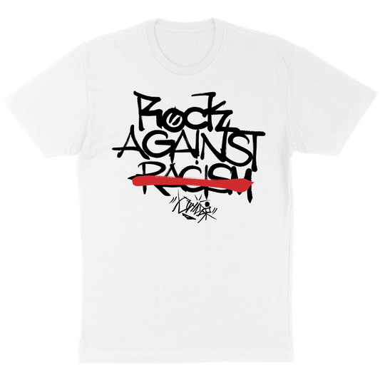 Rock Against Racism "Prime Red Stripe" T-Shirt in White
