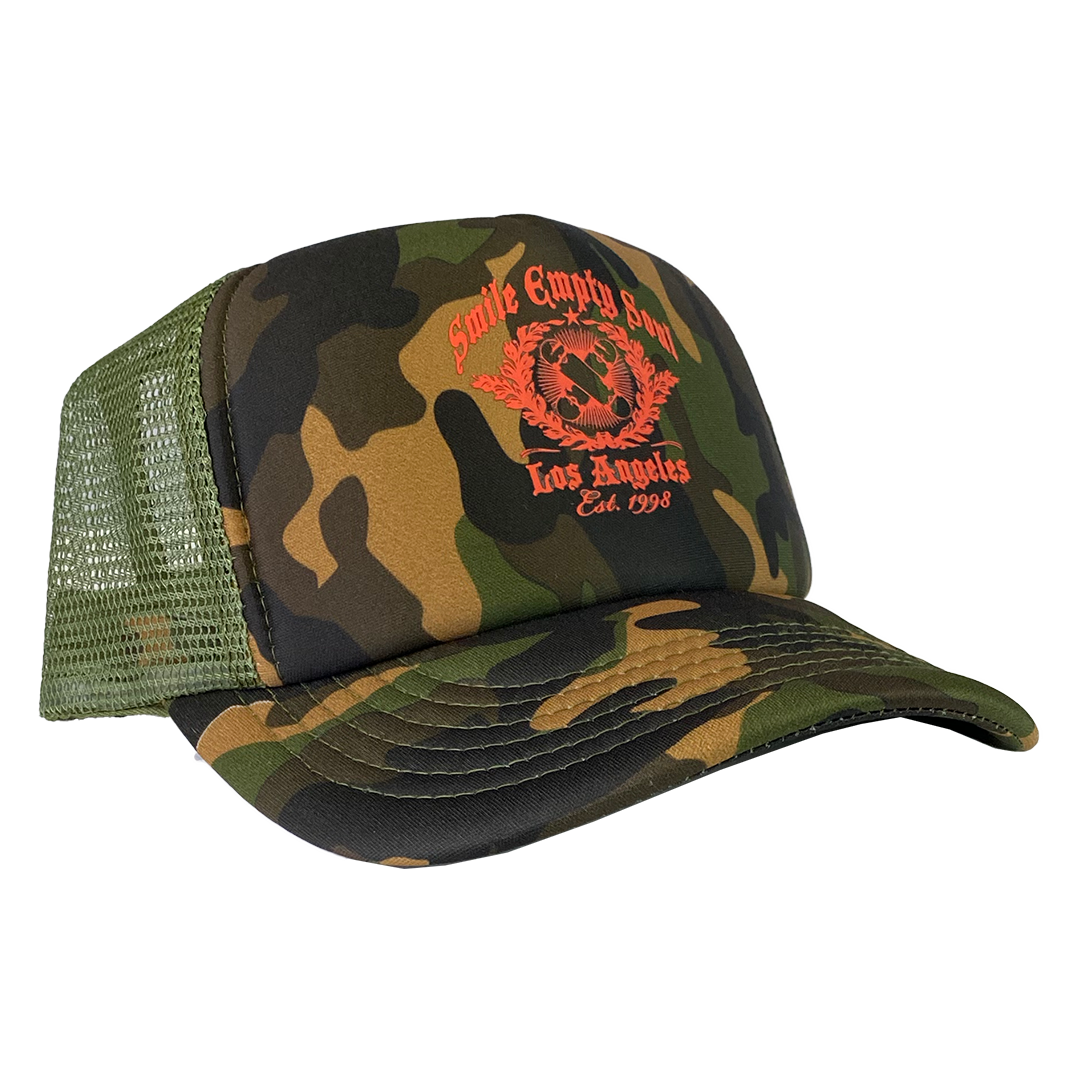 Smile Empty Soul "EST 1998" Trucker Hat in Camo