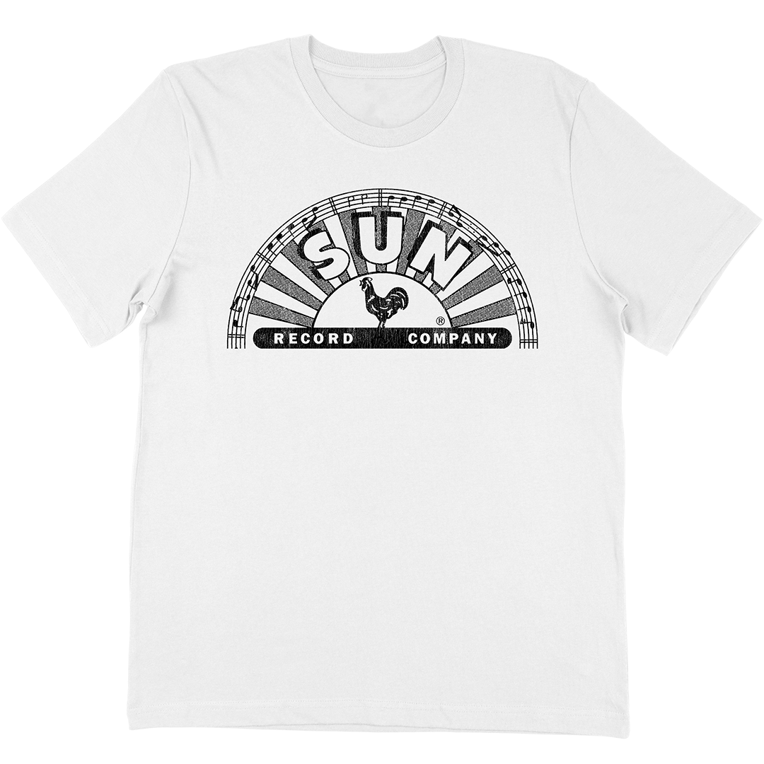 Sun Records "Half Circle Logo" T-Shirt In White