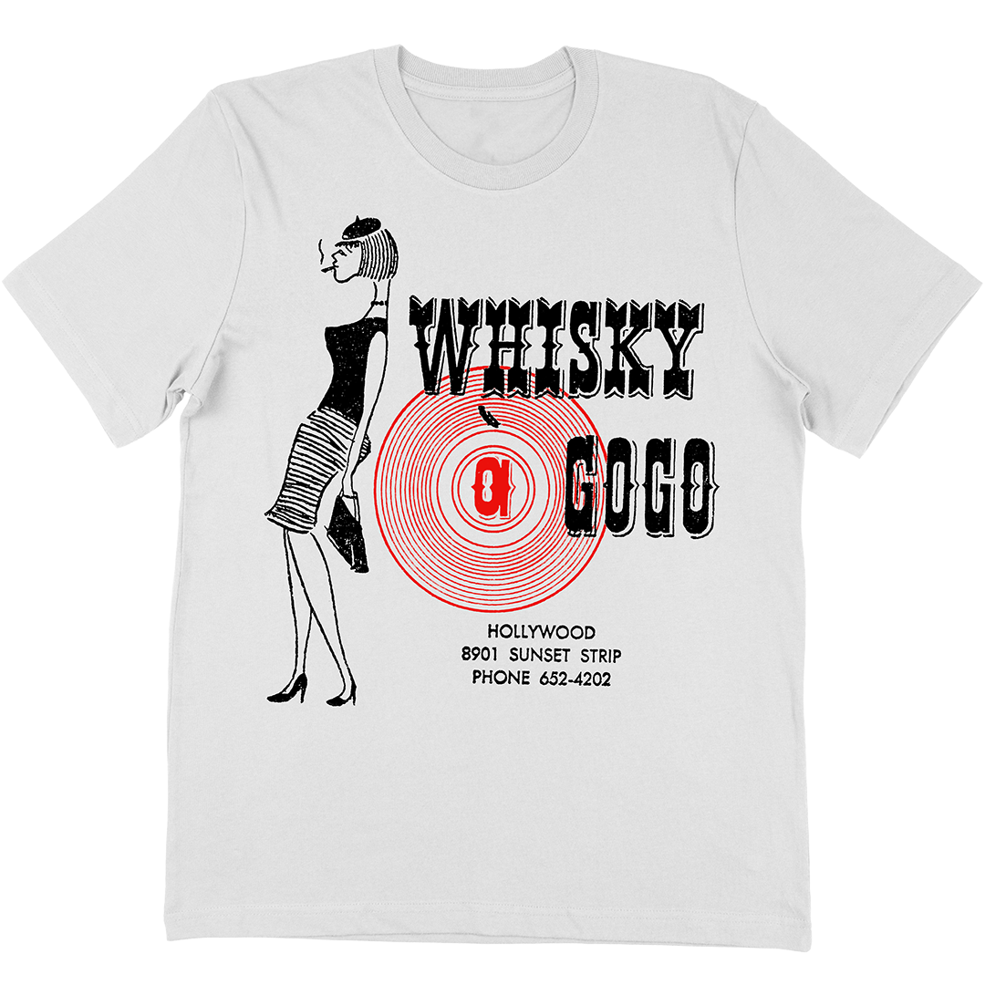 Whisky a Go Go "Rubber Stamp" T-Shirt in White