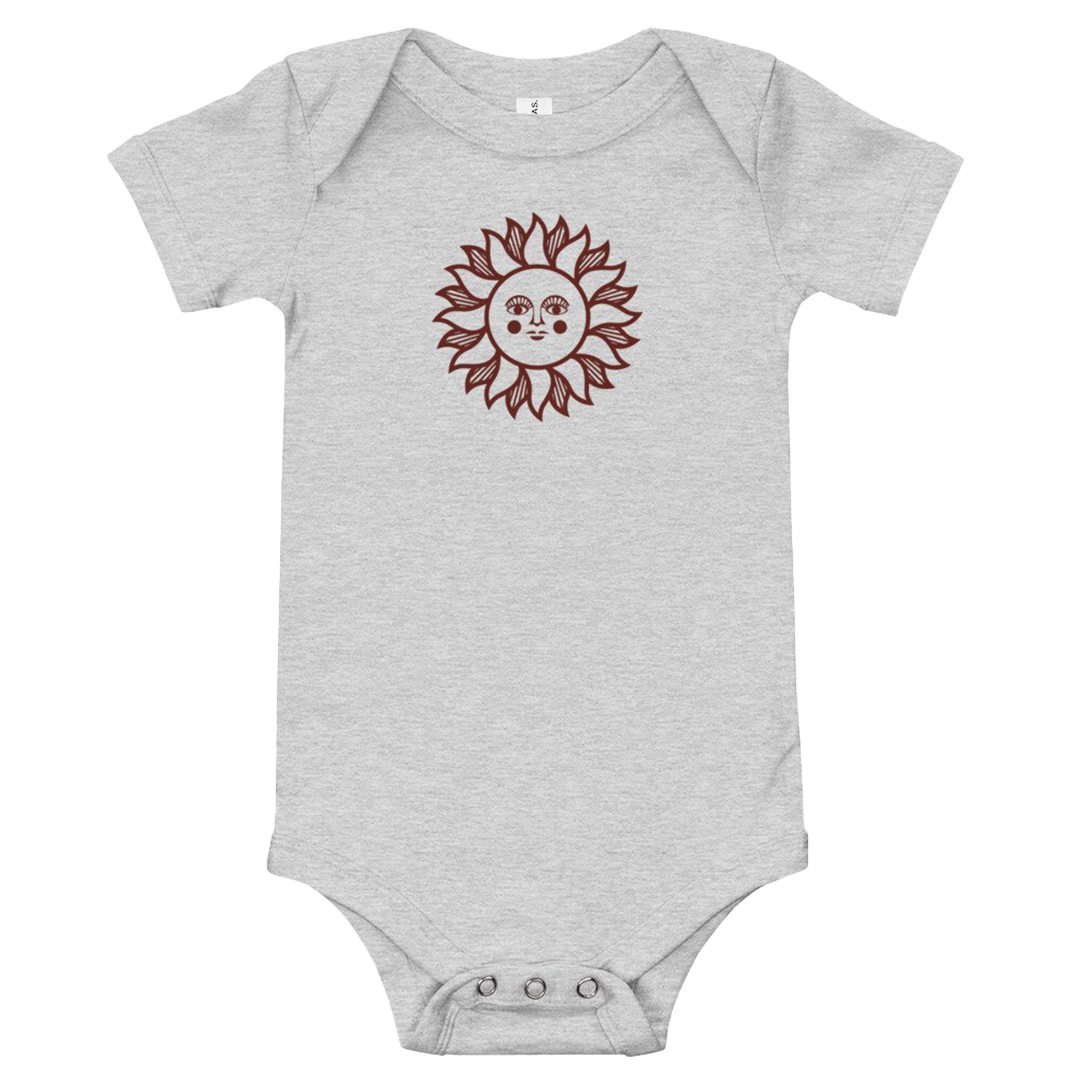 Koz McRae Surfing Boards "Cali Sun" Infant One Piece in Heather Grey