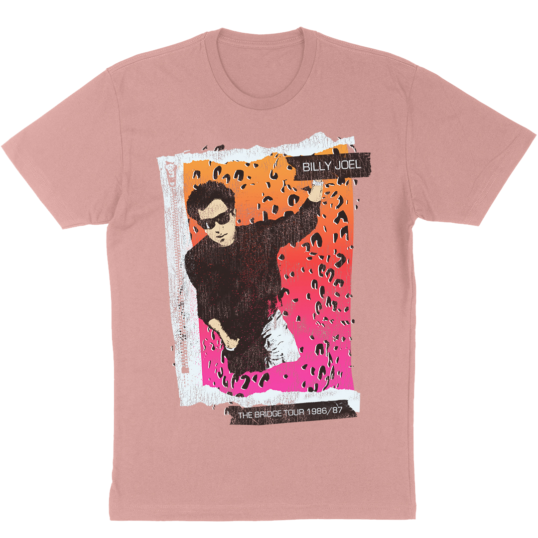 Billy Joel "Bridge Tour 86-87" T-Shirt in Rose Pink