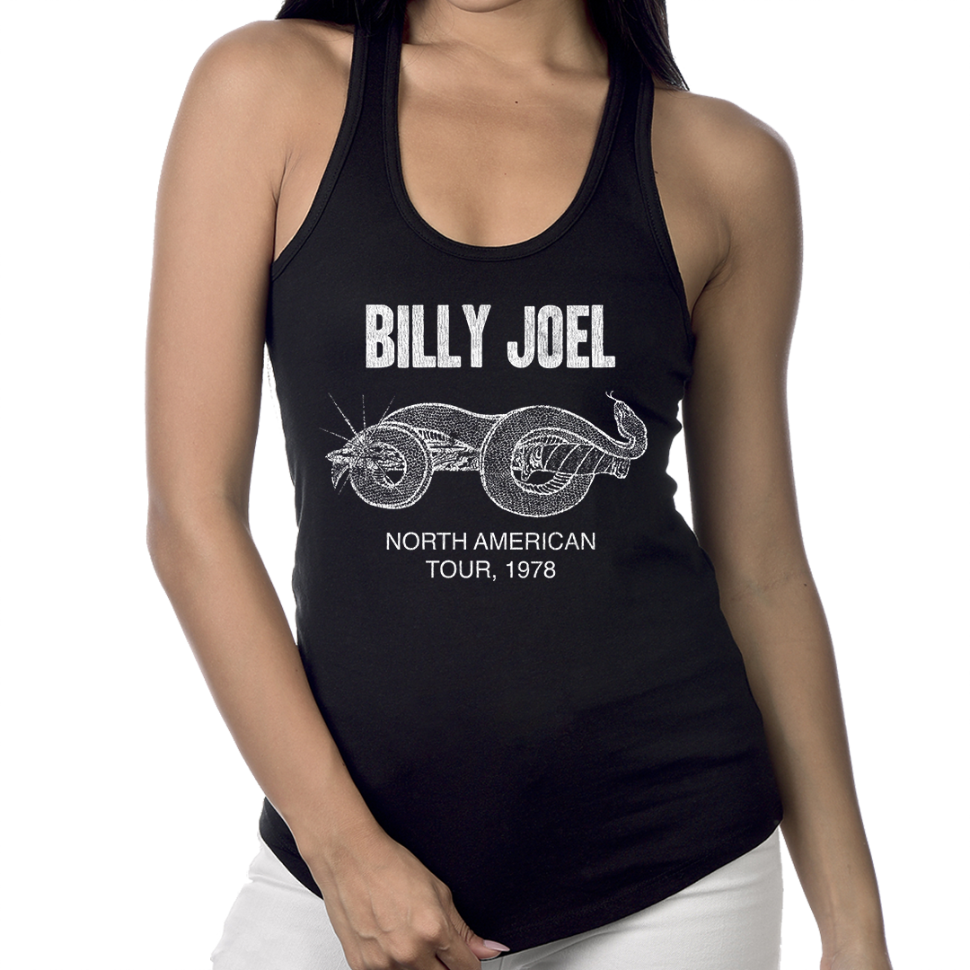 Billy Joel "Snake and Dagger" Womens Racerback Tank