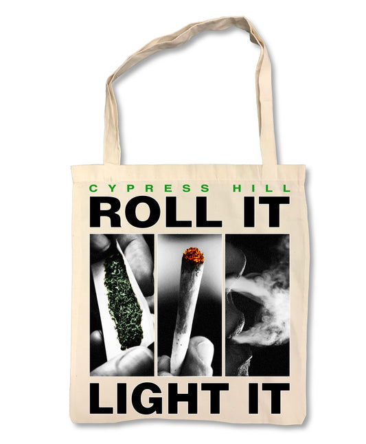 Cypress Hill "Role It" on Tan Tote Bag