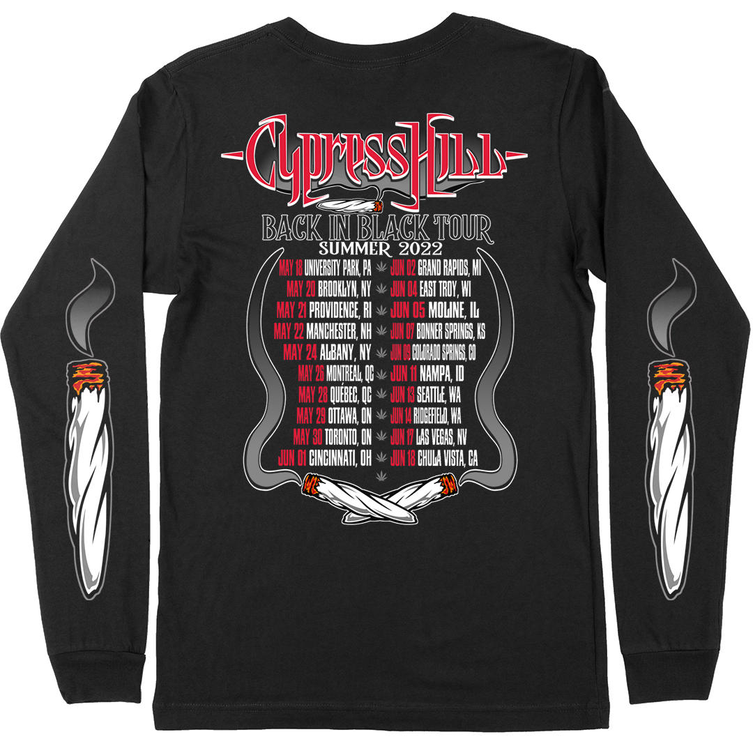 Cypress Hill "Blunted" Long Sleeve T-Shirt Black