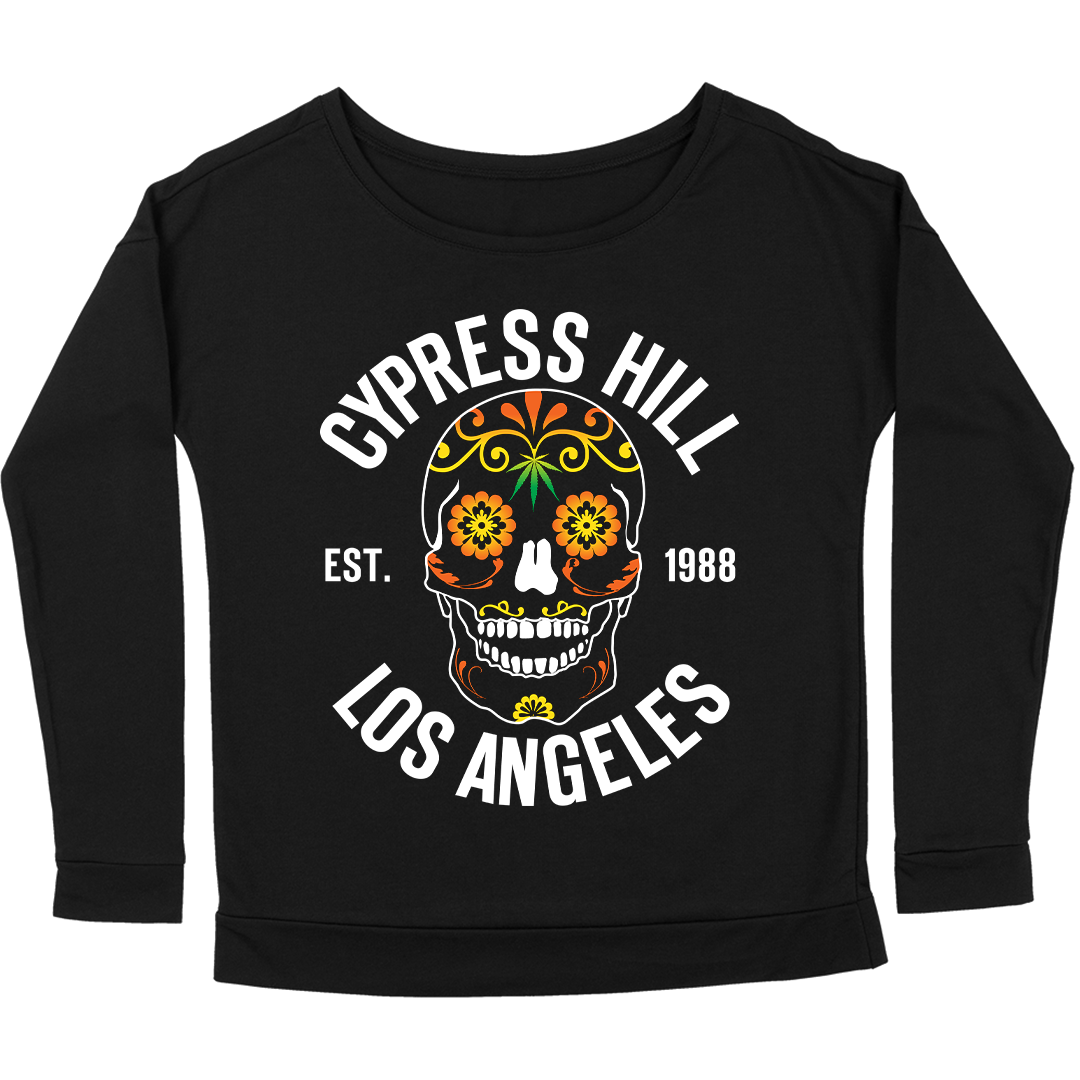 Cypress Hill "Day Of The Dead" Women's Scoop Neck Long Sleeve Shirt