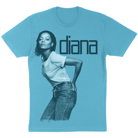 Diana Ross "Upside Down" T-Shirt in Light Blue