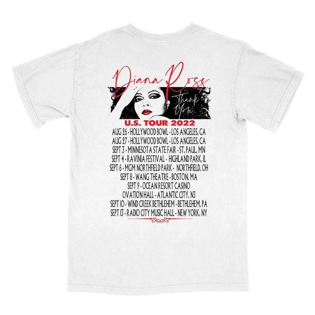 Diana Ross "Red Lipstick US 2022 Tour" T-Shirt