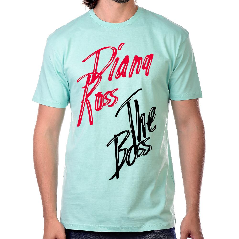 Diana Ross "The Boss" Design Unisex T-Shirt in Mint Green