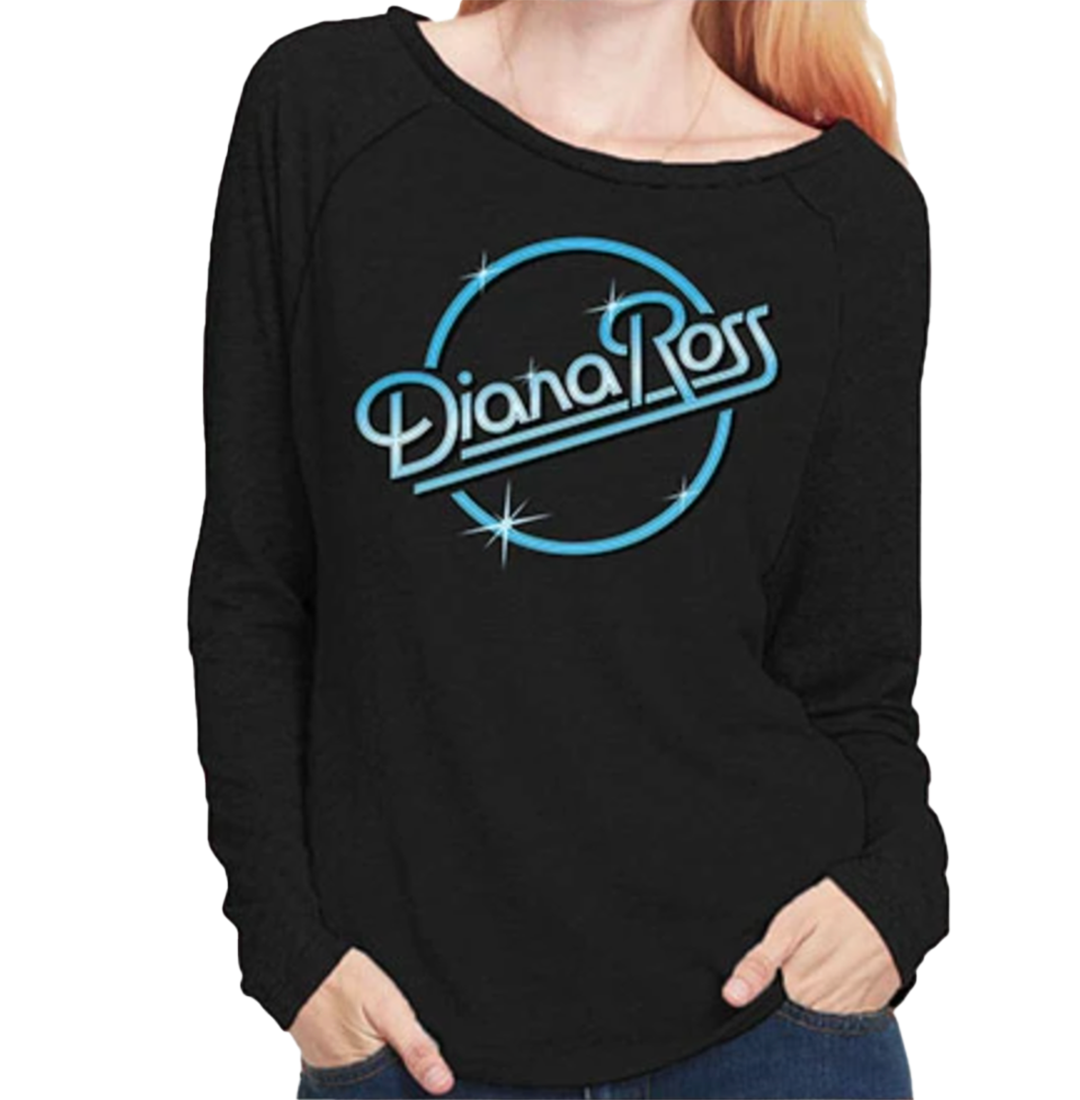 Diana Ross "Neon" Women's Long Sleeve Scoop Neck Shirt