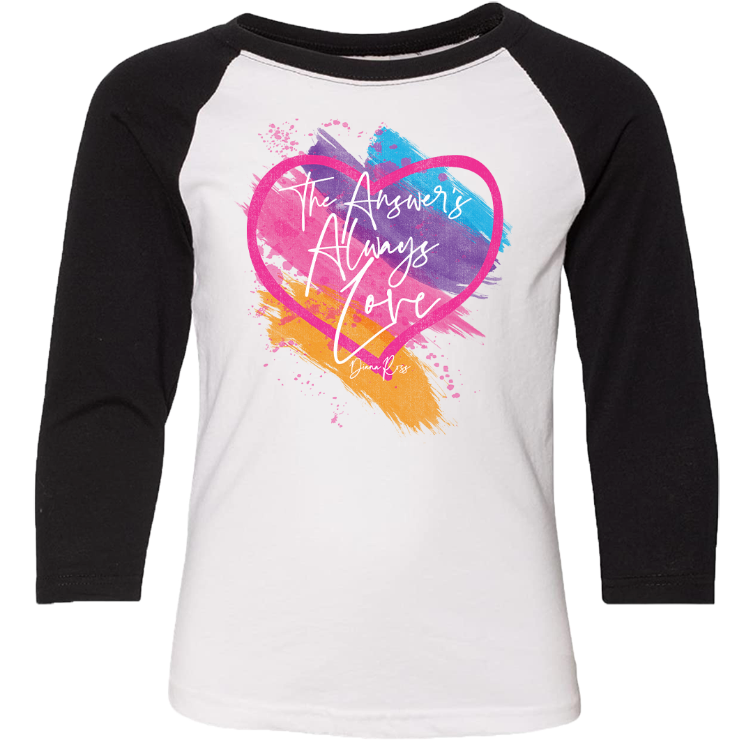 Diana Ross "The Answer's Always Love" Raglan Shirt