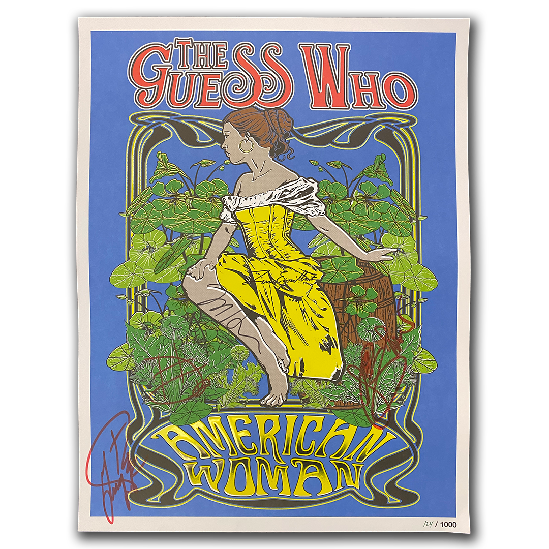 The Guess Who "American Woman 2023" AUTOGRAPHED Poster