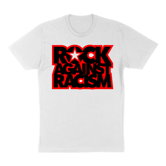 Rock Against Racism "Stacked Logo" T-Shirt in White