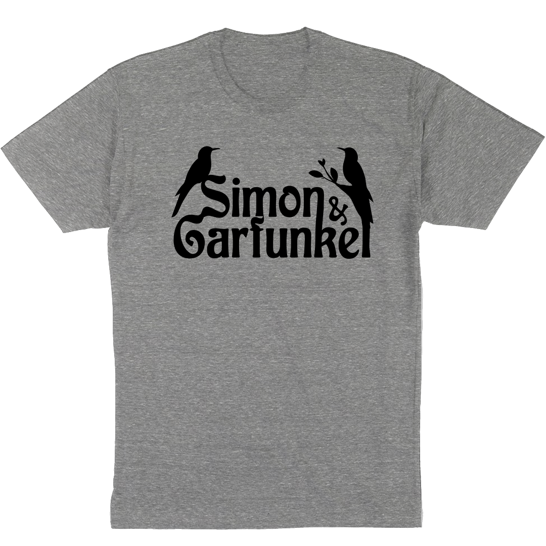 Simon & Garfunkel "Birds" T-Shirt in Heather Grey