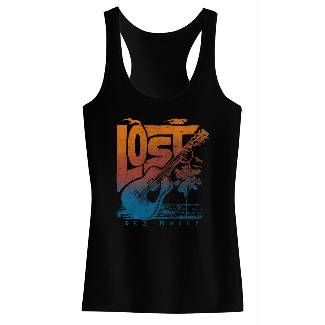 Dez Money "Lost Guitar Palm" Women's Racerback Tank