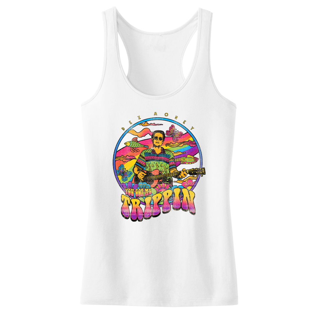 Dez Money "Psychedelic Circle" Women's Racerback Tank