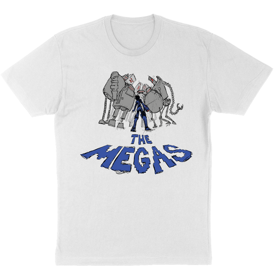 The Megas "Robots Sketch" Legacy Design T-Shirt in White