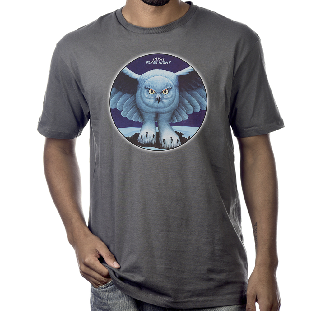 Rush "Fly By Night" T-Shirt in Grey