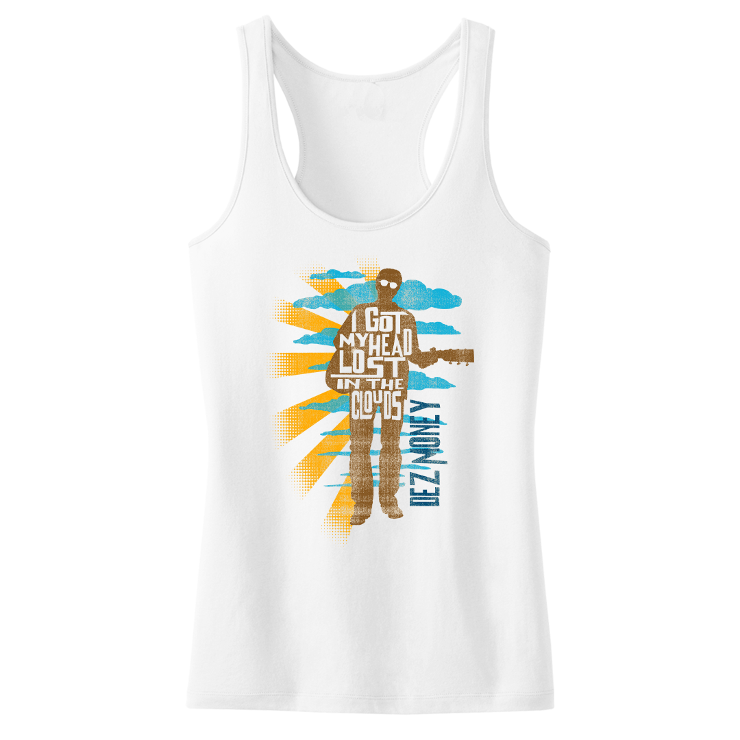 Dez Money "Silhouette Lyrics" Women's Racerback Tank