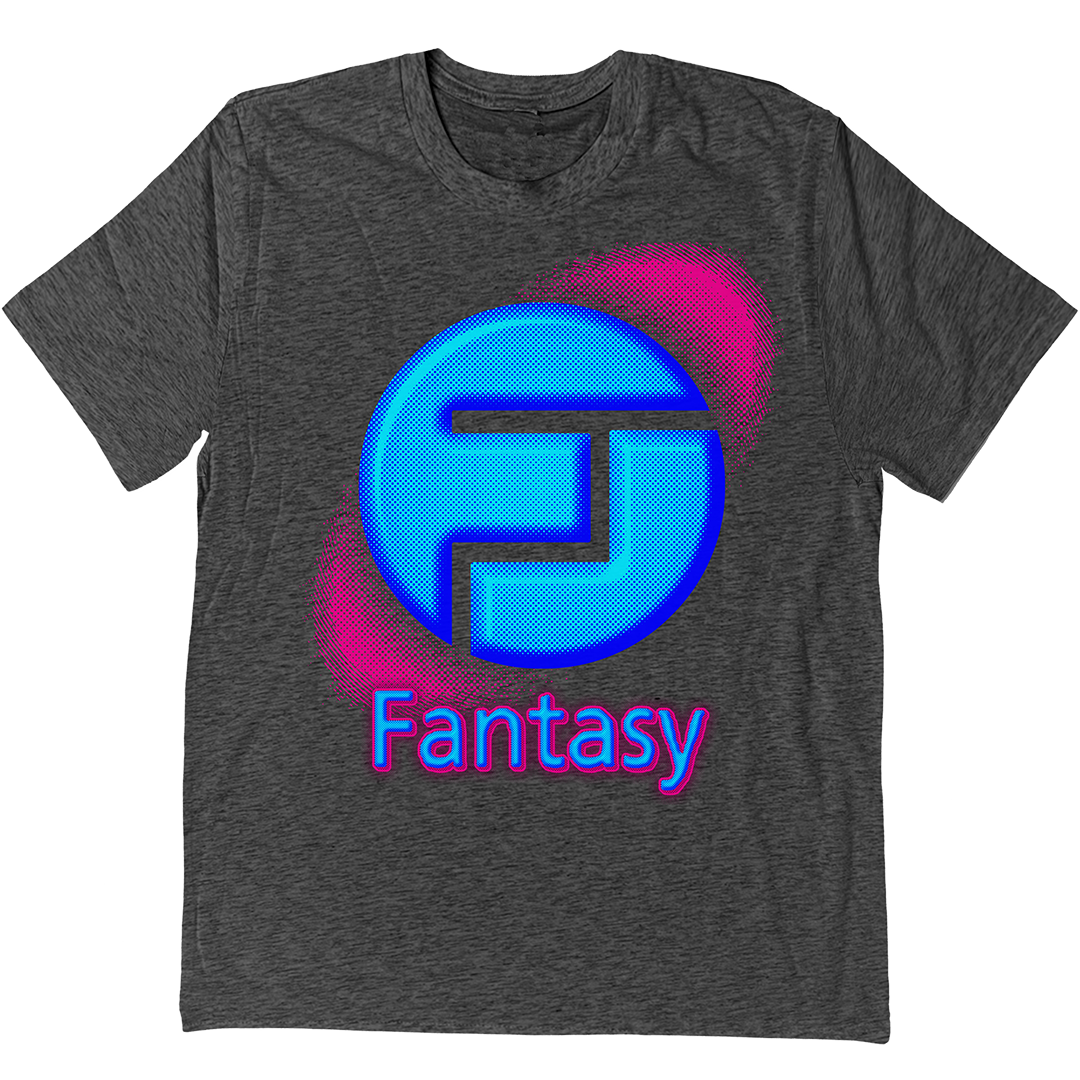 Fantasy Records "Halftone Logo" T-Shirt In Charcoal Grey