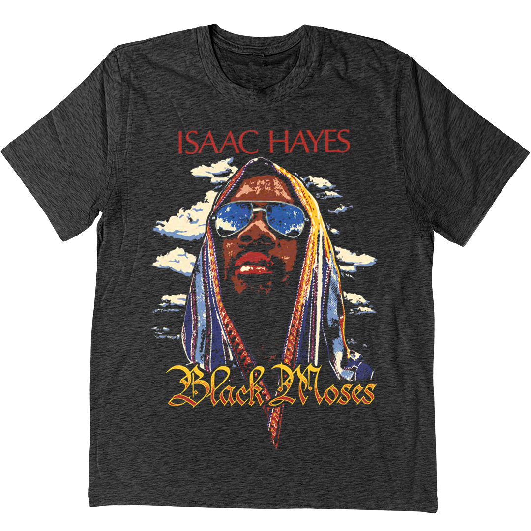 Isaac Hayes "Black Moses" T-Shirt Charcoal Grey