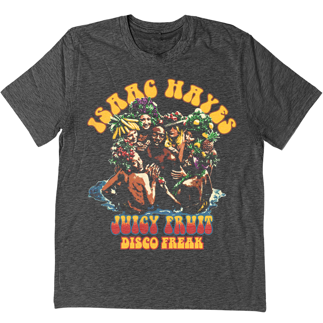 Isaac Hayes "Disco Freak" T-Shirt In Charcoal Grey