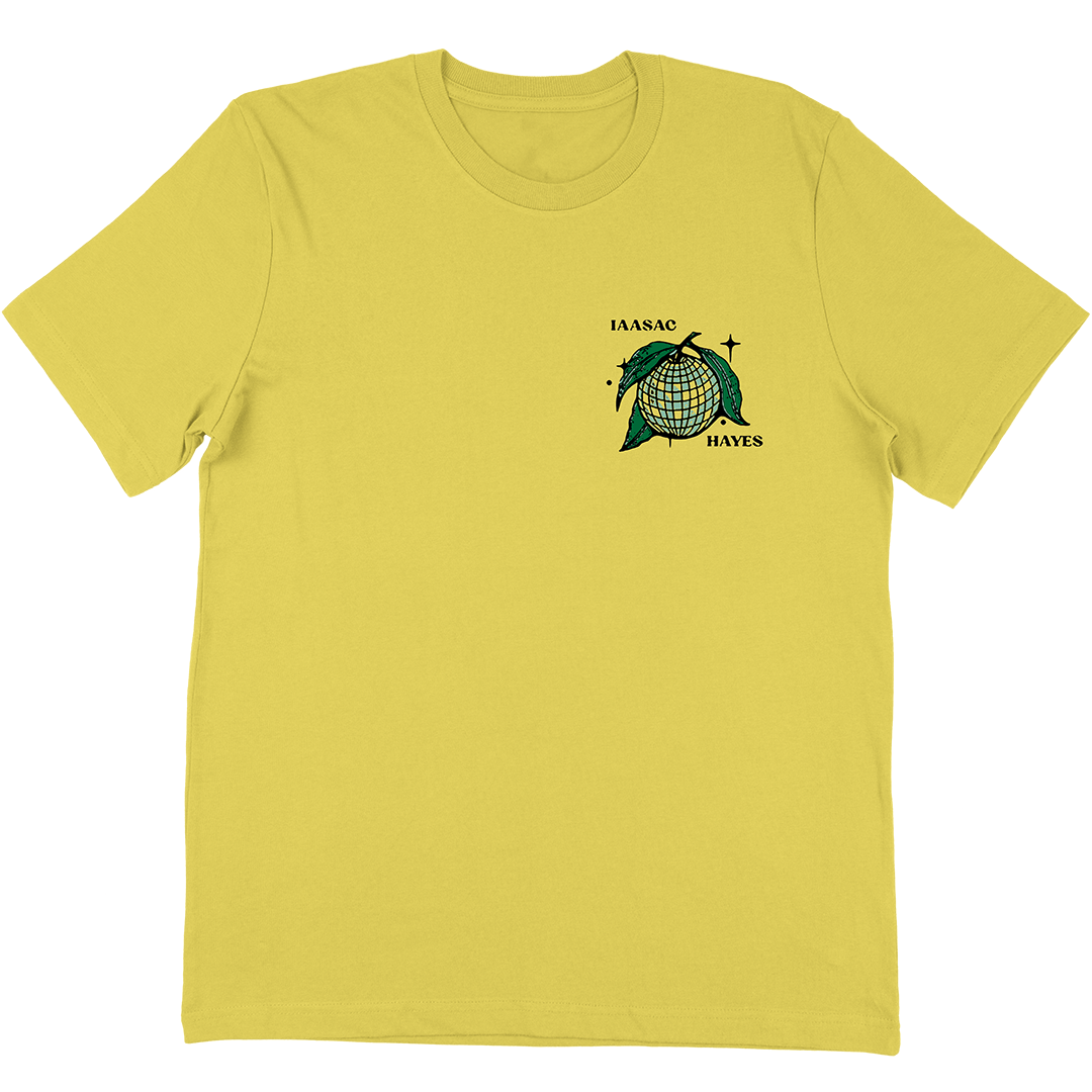 Isaac Hayes "Juicy Fruit Disco Ball" T-Shirt In Yellow