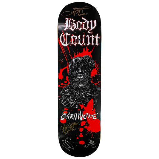 Body Count "Carnivore" AUTOGRAPHED Limited Edition Skate Deck
