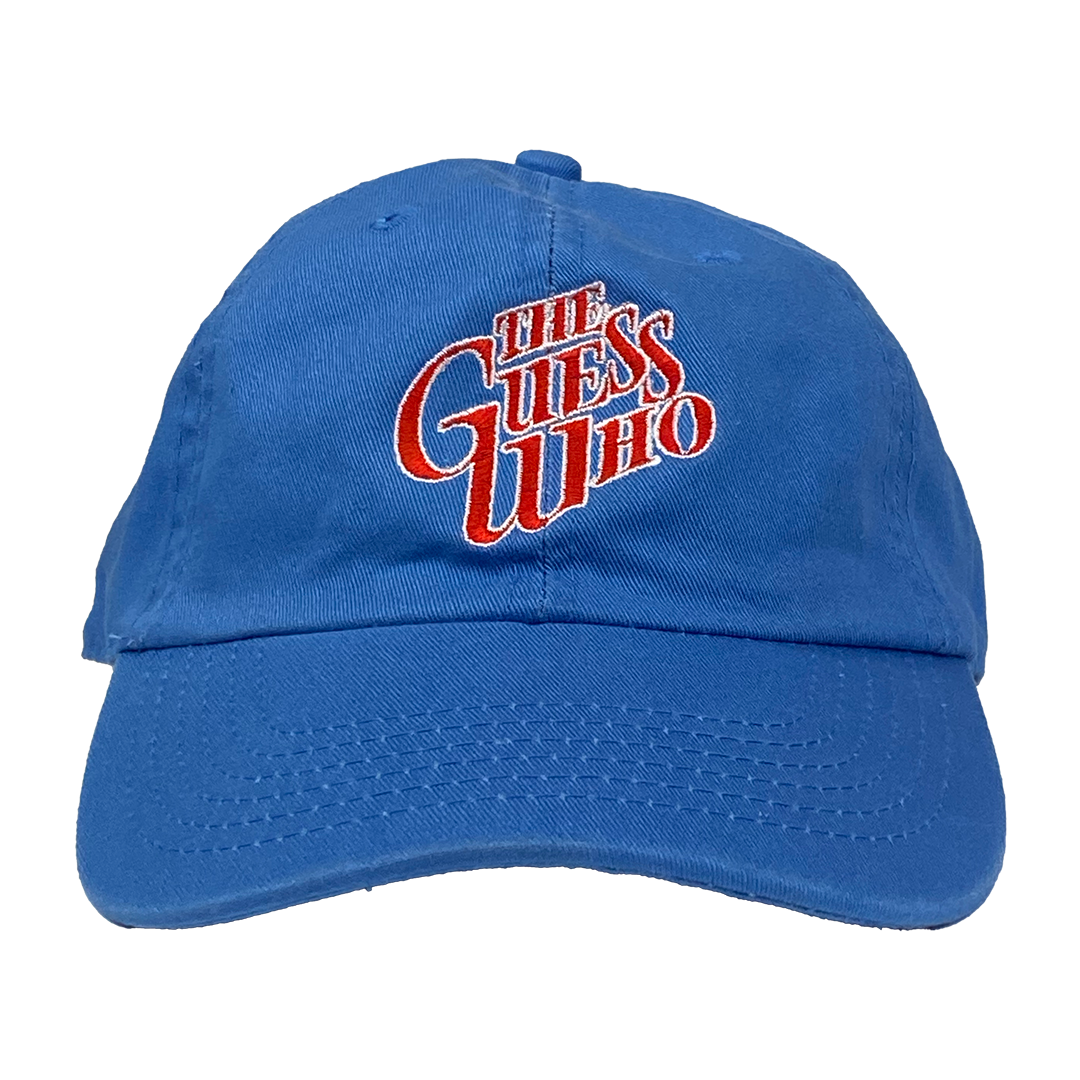 The Guess Who "Text Logo" Dad Hat in Blue