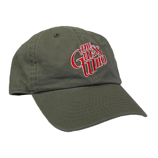 The Guess Who "Text Logo" Dad Hat in Olive