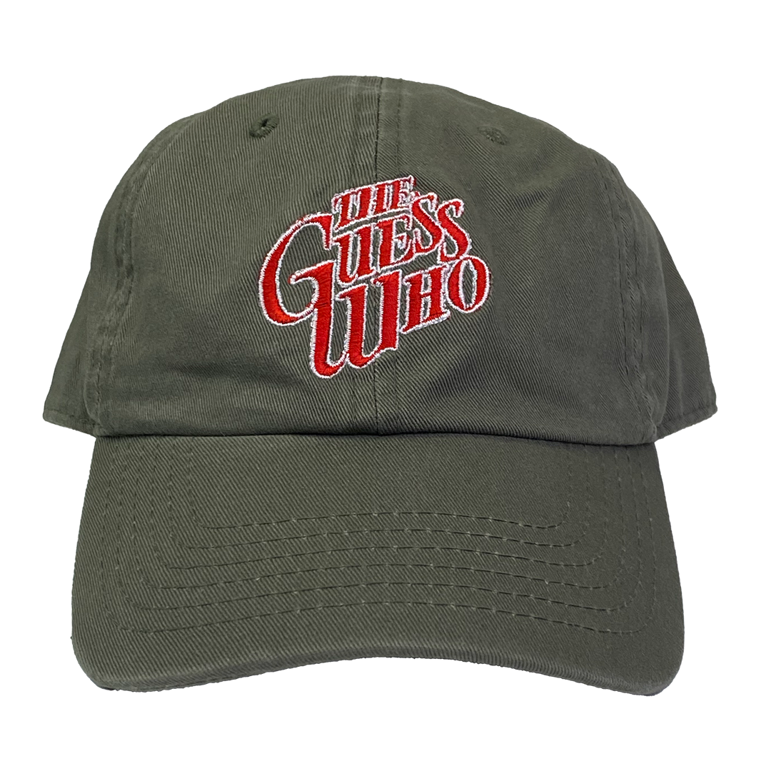 The Guess Who "Text Logo" Dad Hat in Olive