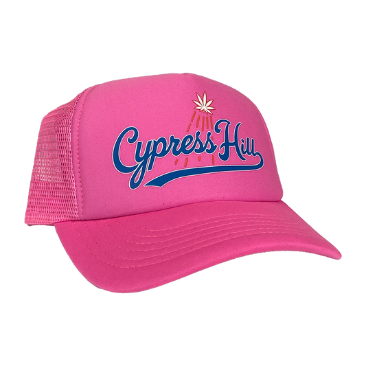 Cypress Hill "LA Blue" Trucker Hat in Pink