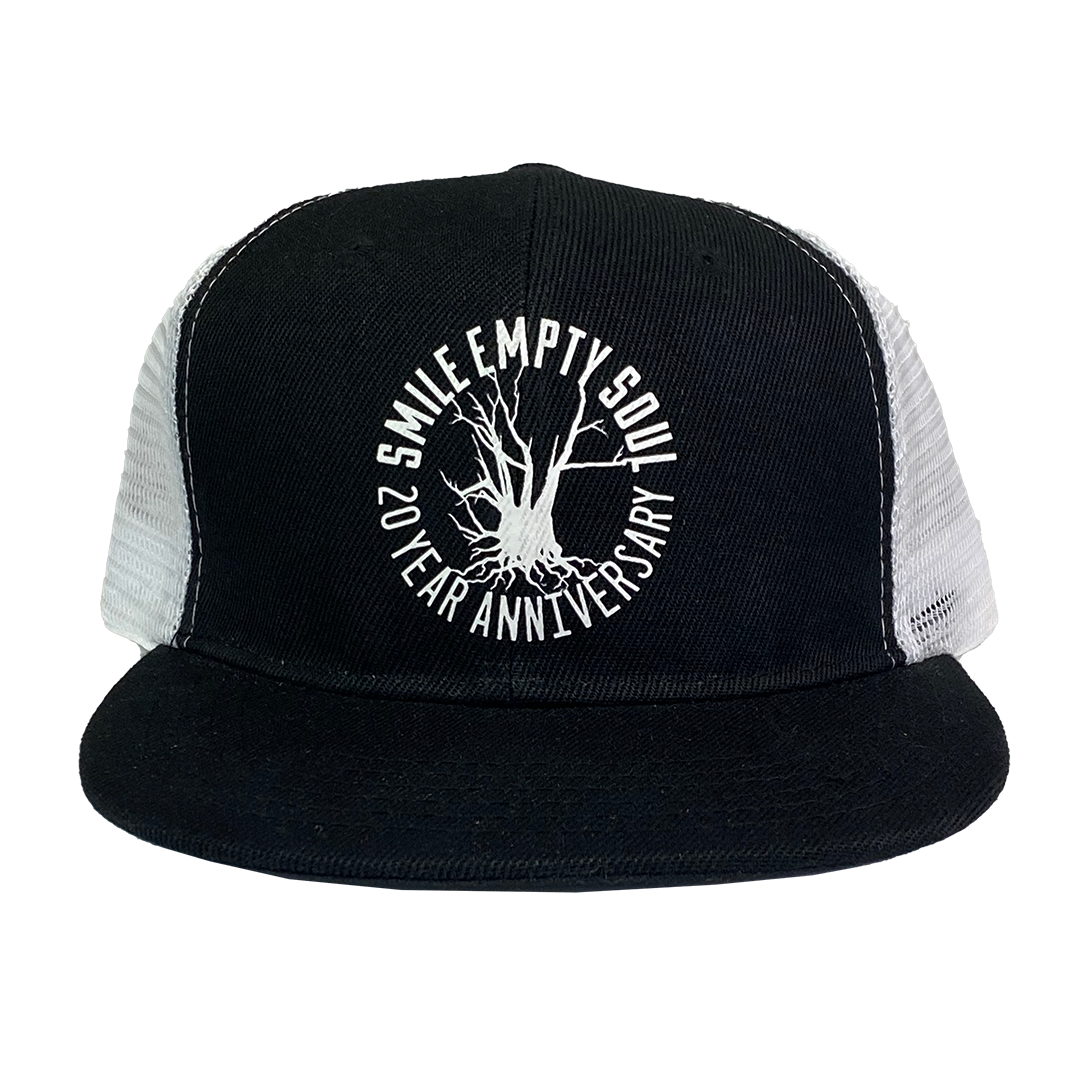 Smile Empty Soul "20th Anniversary" Snapback Hat with White Net