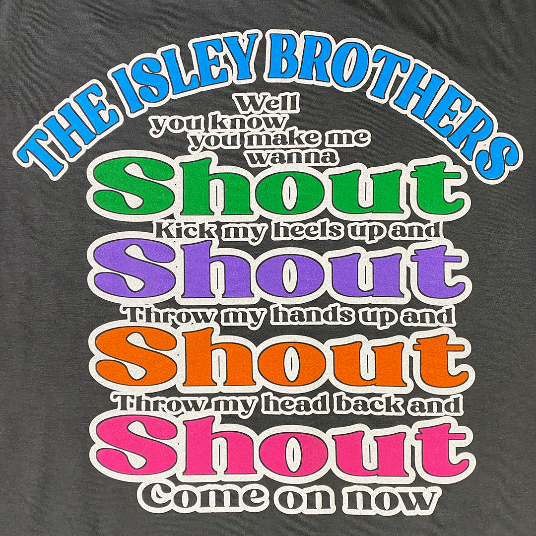 The Isley Brothers "Shout Lyrics" T-Shirt