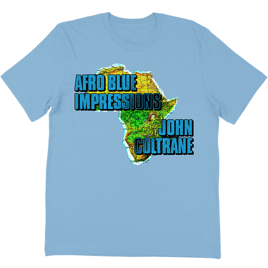 John Coltrane "Afro Blue Continent" T-Shirt In Light Blue