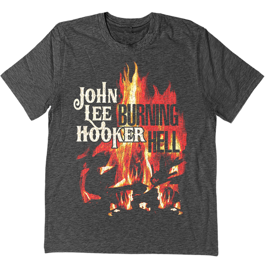 John Lee Hooker "Burning Hell" T-Shirt In Charcoal Grey