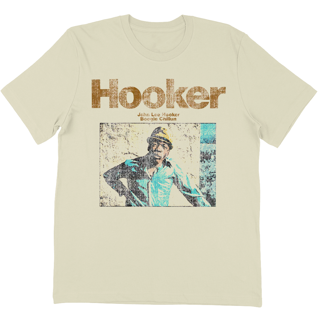 John Lee Hooker "Boogie Chillun" T-Shirt In Vintage White